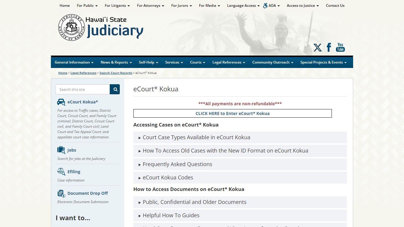 Judiciary | eCourt* Kokua